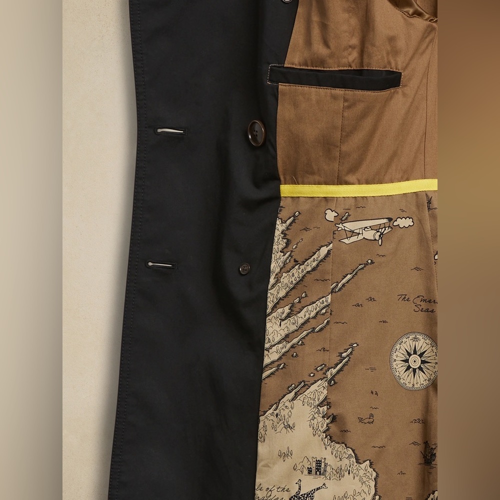 Banana Republic Essential Black Trench Coat XS - Picture 7 of 7